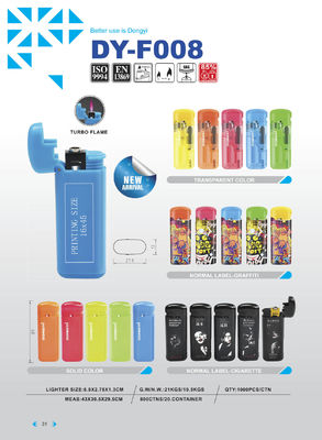 Dongyi EUR Classic Style Flip Windproof Gas Lighter Dy-F008 με εξατομικευμένο αίτημα