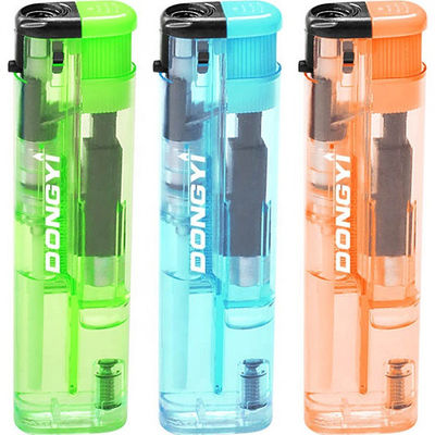 Διαφανές χρώμα OEM Windproof αναπτήρα για προώθηση μοντέλο ΝΟ. DY-F012 7.88*2.1*1.1 CM