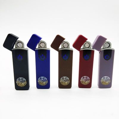 Ακτιβισμένο αποτύπωμα δακτύλου USB επαναφορτιζόμενο αναπτήρα USB01 Προσαρμοσμένο λογότυπο 8.2*2.3*0.95 cm