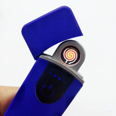 Ακτιβισμένο αποτύπωμα δακτύλου USB επαναφορτιζόμενο αναπτήρα USB01 Προσαρμοσμένο λογότυπο 8.2*2.3*0.95 cm
