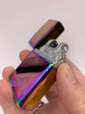 Μεταλλικό USB διπλό τόξο φόρτιση Αδιάβροχο ηλεκτρονικό αναπτήρα τσιγάρων σε πέντε χρώματα