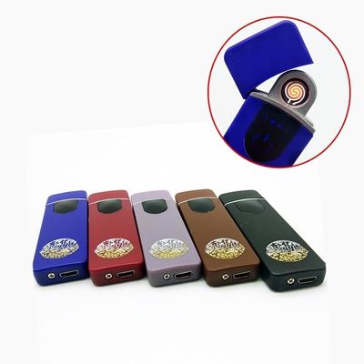 Περιβαλλοντικώς φιλικό USB επαναφορτιζόμενο ηλεκτρονικό αναπτήρα από σύρμα βολφραμίου με προσαρμοσμένο λογότυπο εικόνας