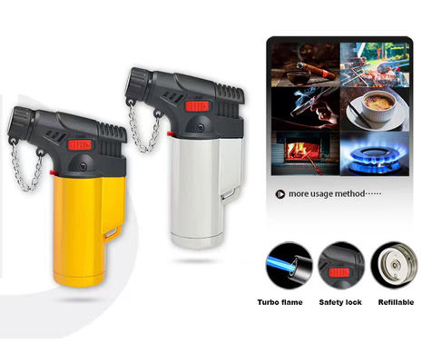 Δραστηριότητα Φρίντ Ρυθμίσιμο Αδιάβροχο Butane Gas Micro Jet Torch Αναπτήρα για τσιγάρα για ασφαλή